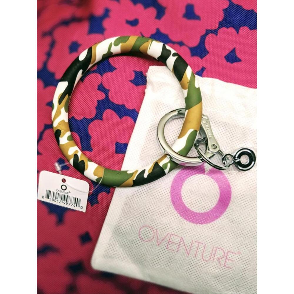 Oventure, The Original Bracelet Keychain, Silicone Big O Key Ring - Print Collec